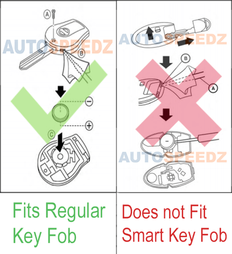 NISSAN SENTRA 2013-2017 KEY FOB BATTERY REPLACEMENT REMOTE #83 FOR - Picture 2 of 2