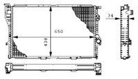 Mahle KüHler WasserküHler MotorküHler FüR BMW 5Er E39 525Tds 525Td E38 725Tds