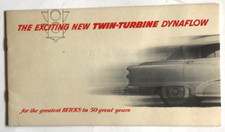 1953 THE EXCITING NEW TWIN-TURBINE DYNAFLOW BUICK: CAR BROCHURE W FREE SHIP USA