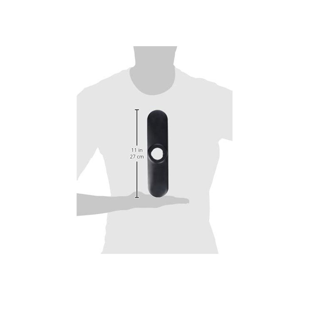 Moen Escutcheon and Gasket Kit for Moen Kitchen Faucets, Matte Black, 123244BL