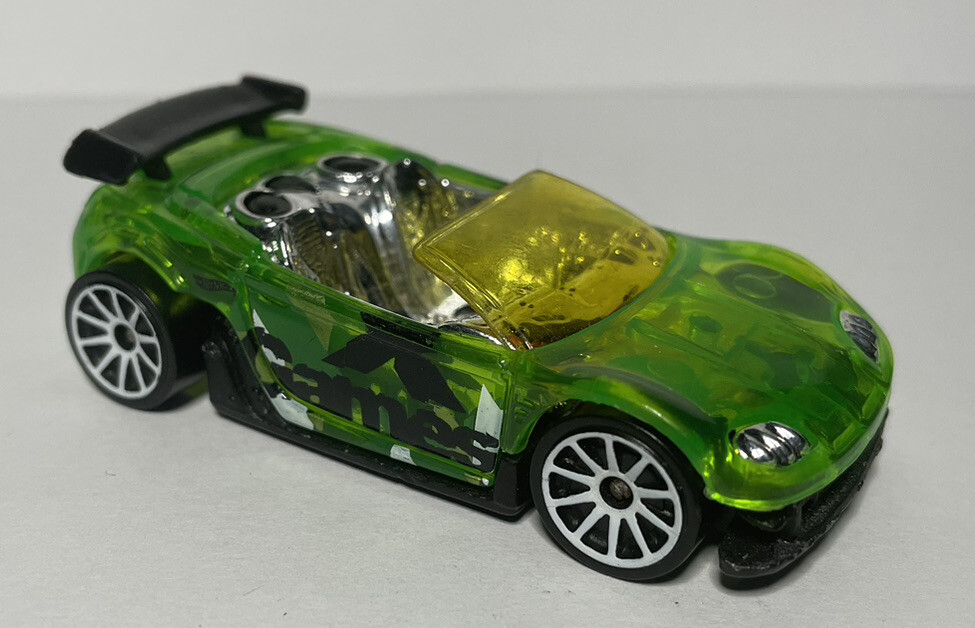 Hot Wheels　GREENLIGHT 2003 X-GAMES Hot Wheels TRAK-TUNE Green w/Yellow Loose (587) ~GB