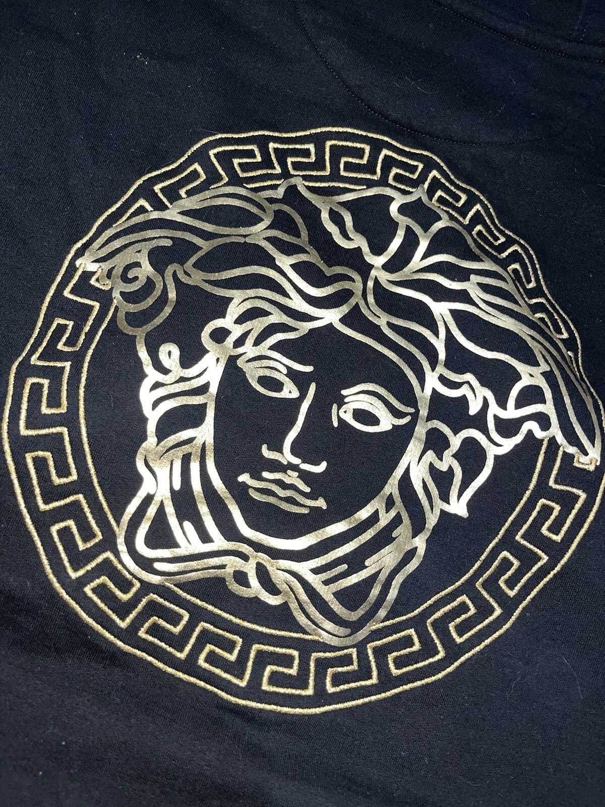 Felpa con cappuccio uomo Fendace Fendi x Versace logo ricamato stampa medusa XL