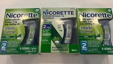Nicorette Mini Lozenge Mint 2mg 81 Lozenges Lot of 3 Total 243 Exp 06/2026+