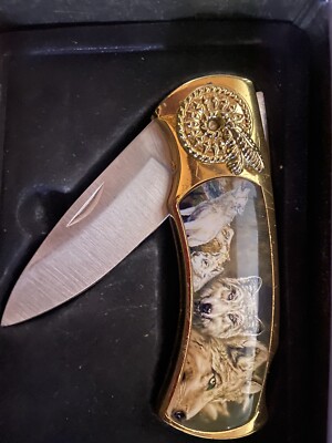 7'' MTECH USA Stainless FOLDING POCKET KNIFE WOLF 