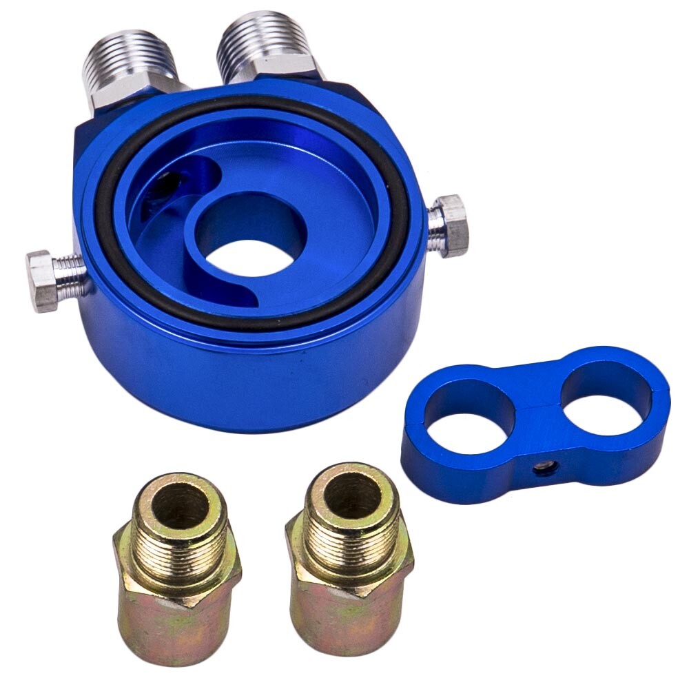 Transmission Cooler Universal 13-Row 10AN Engine Transmission Oil Cooler & Filter Adapter Oil Line Glacière électrique - Foto 2