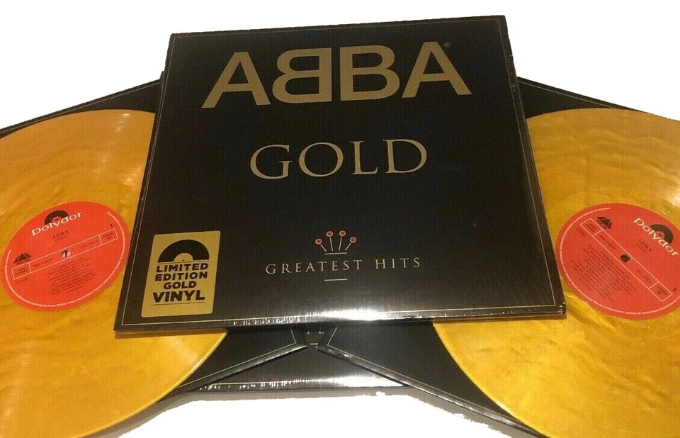 ABBA LP x 2 Abba Gold 180g GOLD VINYL HMV Limited 2019 Orig. NEW SEALED + Skr. - Image 3 of 4