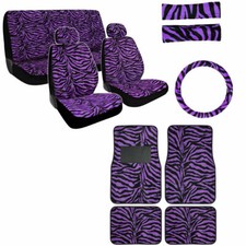 New Safari Animal Print Premium Seat Covers Floor Mats Set Custom Design