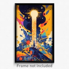 Thai Movie Poster - Gigantic Eaves (Thailand Psychedelic Art Retro Film Print)