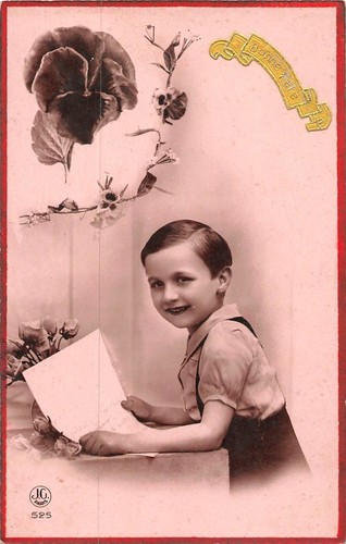 CPA Fantaisie Enfant Sur Vélo – Carte Postale Ancienne, Années 1900