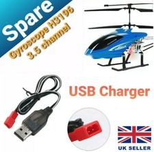Gyroscope System H3196 3.5 Channel RC Helicopters Spare USB Charger - UK 