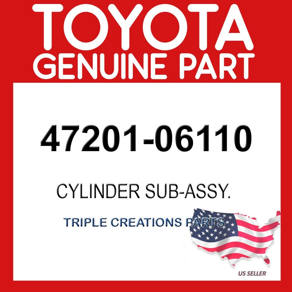TOYOTA GENUINE 4720106110 CYLINDER SUB-ASSY, BRAKE MASTER