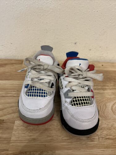 Nike Air Jordan 4 Retro What The Size 5c Toddler Sneakers - Picture 3 of 10