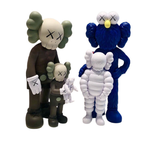 Medicom Toy KAWS FAMILY BROWN BLUE WHITE figure kaws first tokyo BE@RBRICK  Japan