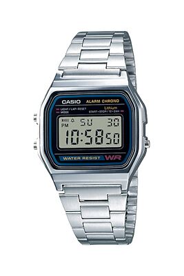 Casio A158WA-1 Classic Wrist Watch for Men - Silver