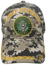 U.S. ARMY VETERAN Hat ARMY STRONG Military Officially Licensed Baseball Cap