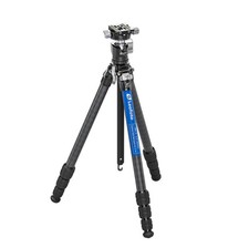 Leofoto LY-224C LH-25R Y Shaped Center Column Carbon Fiber Tripod Kit - Black