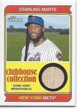 2023 Heritage Baseball Clubhouse Collection Relics Starling Marte Mets