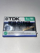 TDK 8mm Hi8 Head Cleaner 8CL-11 Camcorders VCRs Restores Heads Sealed Dry Type