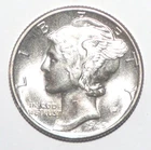1945 Mercury Dime CHOICE BRILLIANT UNCIRCULATED (O278)