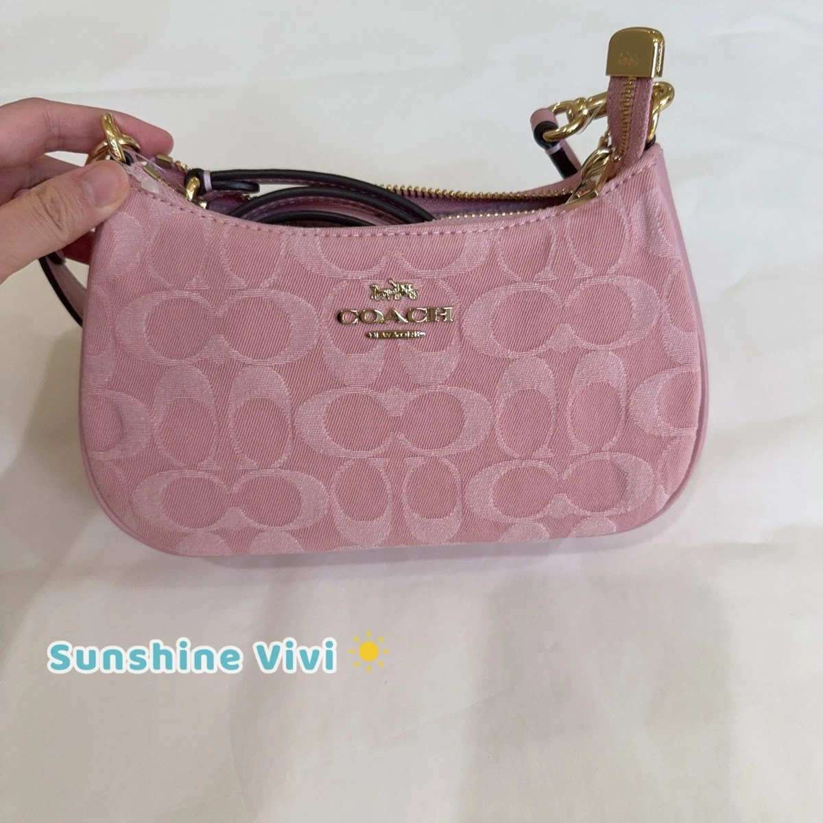 Preços baixos em Bolsas e Sacolas Coach Rosa Floral Para Mulheres