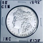 1898 BU GEM MORGAN SILVER DOLLAR UNC MS+++ U.S. MINT RARE COIN 8138