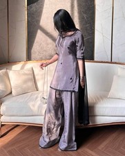 Pakistani Salwar Kameez Ready To Wear Farsi Palazzo Suit Wedding Party Bollywood