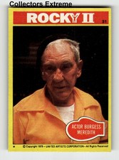 1979 Rocky II Movie Trading Card #31 Trainer Actor Burgess Meredith