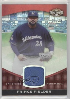 2011 Topps Triple Threads Unity Relic 21/36 Prince Fielder #TTUSR-60 15dq
