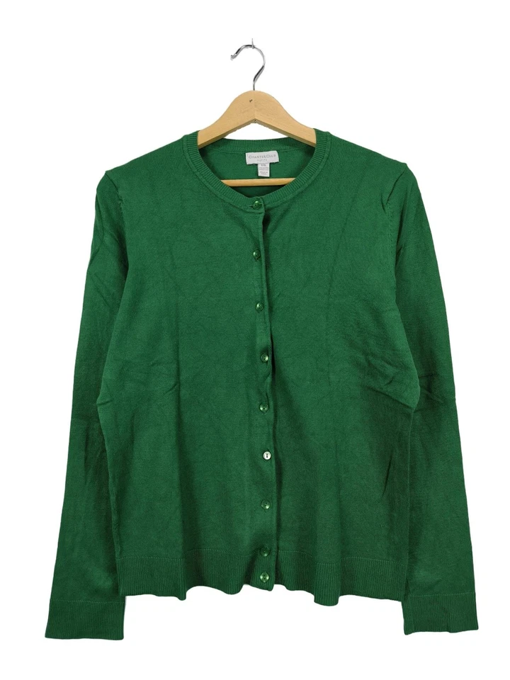 CHARTER CLUB Cardigan tricotés Dames Tricots T EU 42 vert style décontracté - Photo 1/4