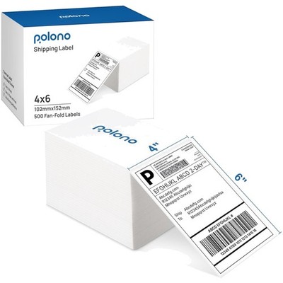 Thermoetiketten 4x6 Zoll 500er Pack kompatibel mit ROLLO MUNBYN IDPRT Drucker