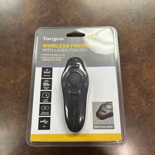 Targus AMP16US Wireless Presenter w/Laser Pointer 50ft Range NIP. Read descptn 