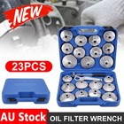 23pcs Cup Type Aluminium Oil Filter Wrench Set Socket Remover Removal Tool Kit