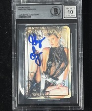 Ginger Lynn Signed Promo Trading Card BAS COA Autograph Grade 10 Beckett Slab