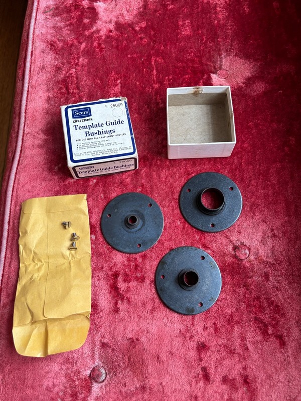 Vintage Craftsman USA Router Template Guide Bushings 9-25069 NOS Condition