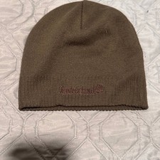 Life Is Good Pink Heart Brown One Size Beanie Hat Cap OSFM