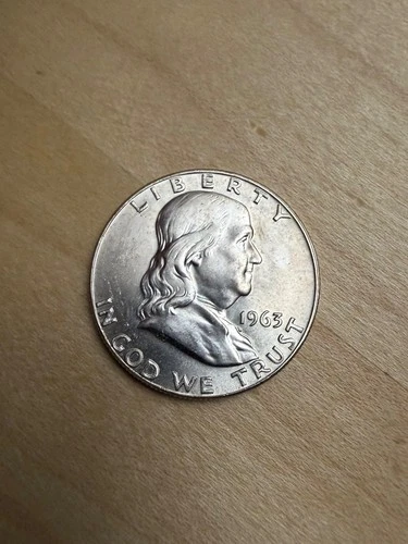 1963 Franklin Half Dollar – BU UNC –90%Silver