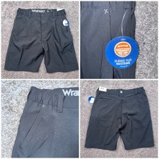 Wrangler Classic Flex Shorts Mens Performance Cargo Utility Black Size 42 NEW