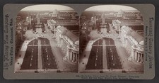 St Louis MO 1904 Worlds Fair De Forest Tower Birds Eye View Stereo View