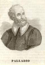 Incisione raffigurante l'architetto Palladio (Andrea di Pietro della Gondola)