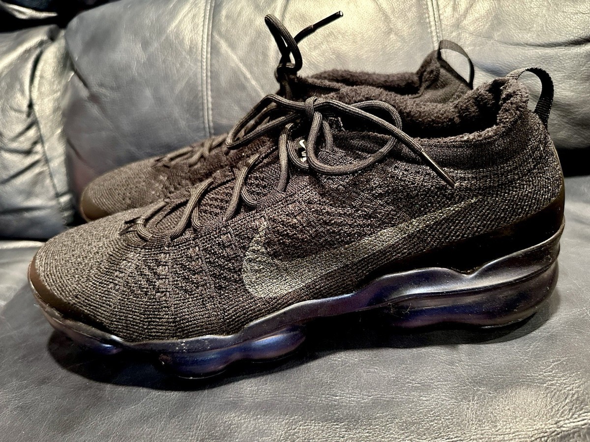 NIKE AIR VAPORMAX 2023 FLYKNIT BLACK PURPLE MEN'S 10.5/WOMEN'S 12