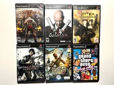 PlayStation 2 ps2 Video Game Lot Bundle🔥Works Contra GTA God Of War Hitman