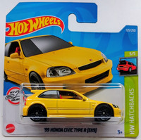 Hot Wheels ’99 Honda Civic Type R EK9 Gelb Jdm Neu Ovp