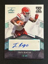 Trey Ragas 2021 Leaf Ultimate Draft Auto /30 XRC Raiders