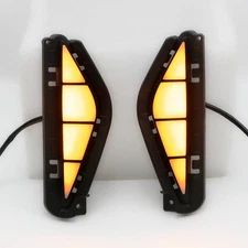 LED DRL Fog Lamp for Hyundai Santa Fe 2021 2022 2023 Day Running Light with Turn