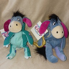 DISNEY STORE WINNIE THE POOH Bean Plush Lot - Cupid 9"  Dinosaur Eeyore