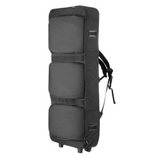 88 Key Keyboard Case - Padded Rolling Piano Bag with Wheels, Sturdy Handle, 3-Po