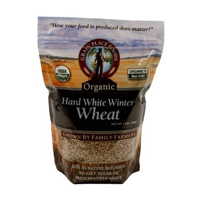 Organic White Winter Wheat | 2 lb | Non-GMO | Grain Place Foods