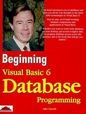 Beginning Visual Basic 6 Database - Paperback, by Connell John - Very Good