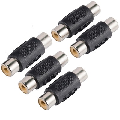5 Stück Set Buchse zu Buchse Audio Video Kabel Verbinder Kupplung Adapter
