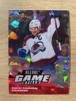 2022-23 Upper Deck Allure - Gabriel Landeskog #GS-12 Game Stills Red 100/299